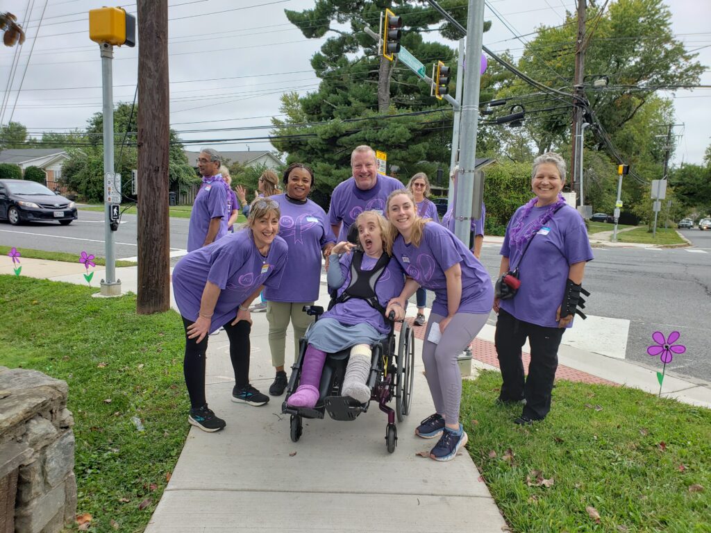 volunteer group shot at the Walk to End Alzheimer's