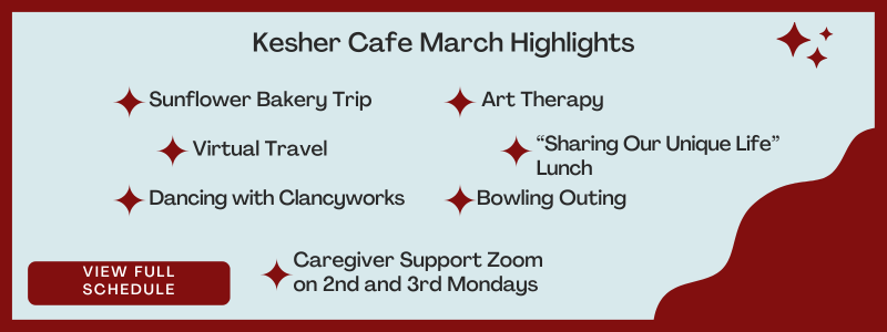 Kesher Cafe March 26 Highlights