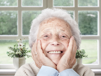 smiling older woman