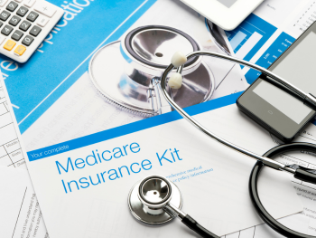 medicare paperwork and stethoscope